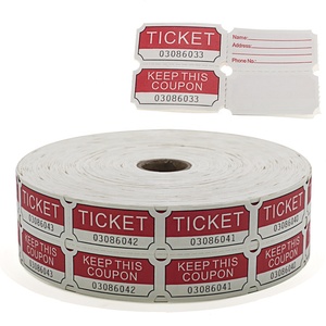 2024 biglietto della lotteria doppio gioco arcade personalizzato numerato consecutivamente - Product Image 5
