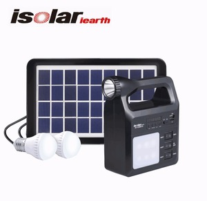 Superpower IS-1388S Portable solaire lampe de poche LED solaire Portable rechargeable torches 3 W solaire camping lumière - Product Image 1