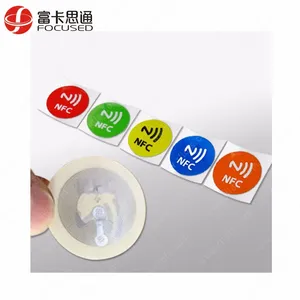 Low cost nfc sticker roll products bulk cheap rfid NTAG215 tag
