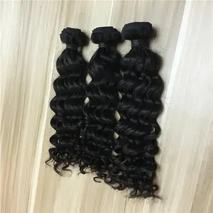 Atribuir o pacote personalizado melhor virgem cabelo mona cabelo cacheado no atacado