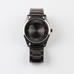 Price surface quartz watches men stainless steel watch gunmetal watch - Product Image 4