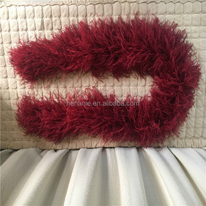 Usine directement vente <span class=keywords><strong>pas</strong></span> <span class=keywords><strong>cher</strong></span> 12 plis <span class=keywords><strong>plume</strong></span> <span class=keywords><strong>boa</strong></span> de plumes d'autruche moelleux boas - Product Image 3