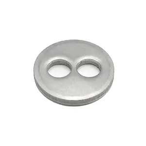 Custom OEM double hole taper stainless steel concave washer