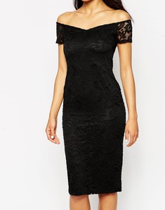 Para <span class=keywords><strong>mujer</strong></span> del amor del cordón Bardot Midi vestido ajustado - Product Image 3