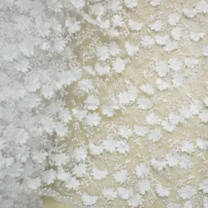 wholesale beaded lace fabric wedding lace fabric austrian lace fabric HY0580