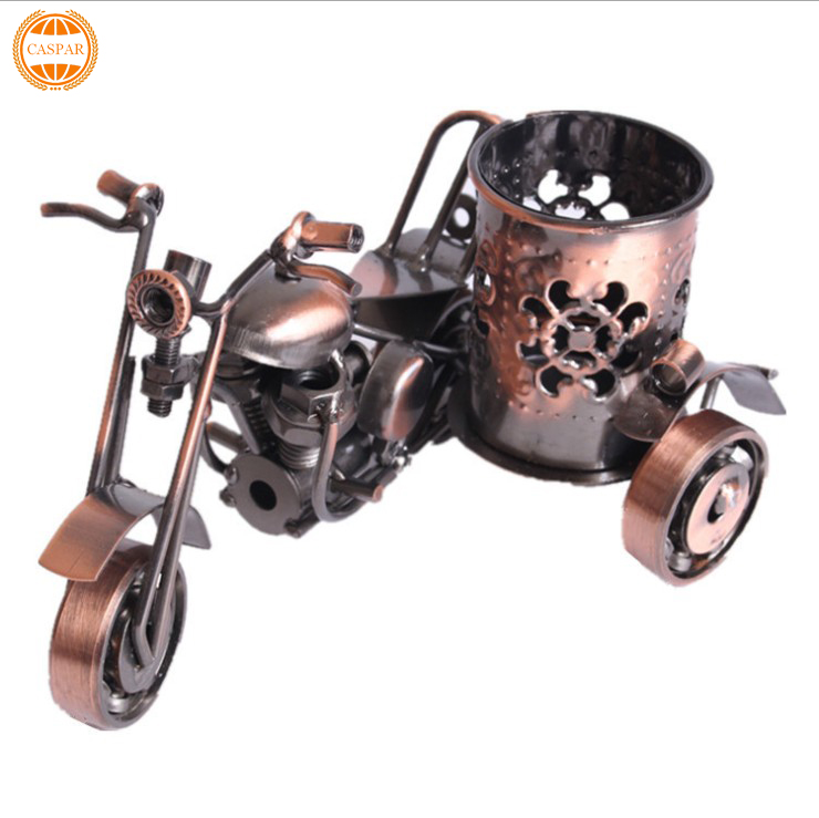 Модель мотоцикла из кованого железа, трехколесный держатель для ручки мотоцикла, металлические украшения для дома, подарки для студентов, 1805431