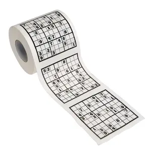 3PLY Novelty Funny Gift Custom Design Logo Fancy Sudoku Toilet Paper