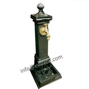 Cast Iron Fontana da Giardino Wall Water Fountain with Basin and Tap / Faucet, Garden Water Features for Wall Outdoor