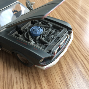 Personnalisation <span class=keywords><strong>de</strong></span> voitures anciennes en métal gris 1/24, modèle <span class=keywords><strong>de</strong></span> <span class=keywords><strong>voiture</strong></span> vintage 1/24, impression 3D - Product Image 2