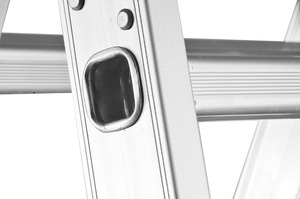 Aluminium Folding Scaffolding <strong>Platform</strong> <strong>Ladder</strong> with Wheels - Product Image 5
