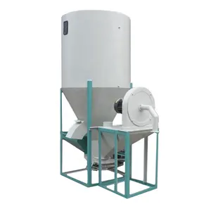 1-2ton per hour animal feed crumble machine feed mixer small poultry hammer mill sorghum crusher
