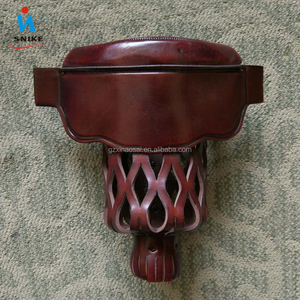 최고급 천연 가죽 교체용 휴대용 6피스 당구대 포켓 세트 (블랙/브라운 옵션) - Product Image 2