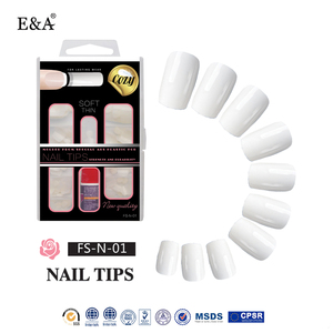 Ea-Kit de <span class=keywords><strong>uñas</strong></span> acrílicas, cobertura completa, puntas acrílicas curvadas, <span class=keywords><strong>uñas</strong></span> postizas personalizadas <span class=keywords><strong>transparentes</strong></span> - Product Image 2
