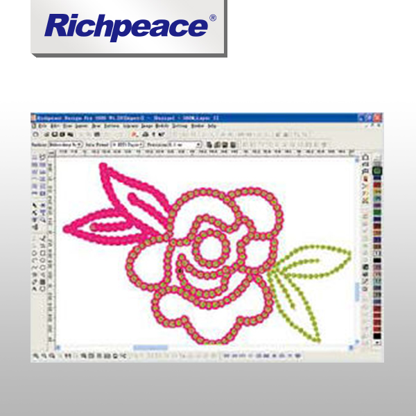 Richpeace, дизайн вышивки, система CAD, совместимая вышивальная машина