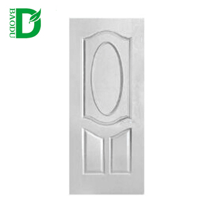 Puerta de chapa de diseño de puerta moldeada HDF, barata, puerta interior precolgada - Product Image 5