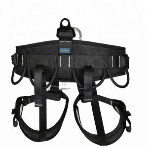 XINDA mendaki, kekuatan tinggi setengah badan <span class=keywords><strong>Harness</strong></span> hitam 75x120cm poliester empuk untuk penyelamatan penggunaan luar ruangan oleh penggemar mendaki - Product Image 2