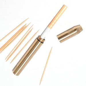 Móc Khóa Ống Đồng Tiện Dụng Hộp Đựng Thuốc Và Viên Nén Nhỏ Hộp Đựng Tăm Bằng Đồng Thau - Product Image 4