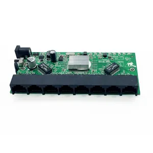 High Quality 10/100/1000Mbps 8 Ports VLAN DC Output 12V Reverse PoE Switch Rpoe PCB Board