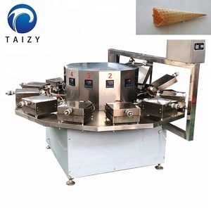 Komersial Digunakan Semi Otomatis Salju Wafer Biskuit Es Krim Gula Kono Kerucut Baking Peralatan <span class=keywords><strong>Pizza</strong></span> Cone Mesin Harga