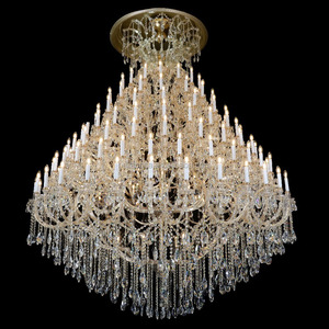 Lustre en cristal de grande taille de 3 m de haut pour le hall d'hôtel - Product Image 1