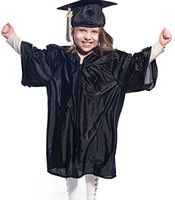 Fabrication de robes/togues de remise de diplôme de maternelle de bonne qualité, chapeaux et robes de remise de diplôme pour enfants