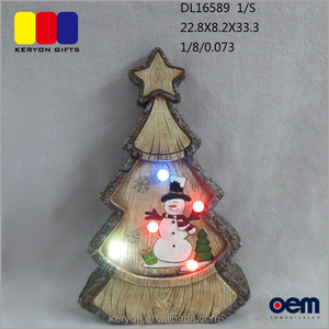 De madera como la Resina del árbol de navidad con luz LED - Product Image 1