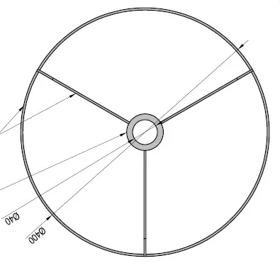 metal shade ring for lamp shade lighting accessories