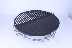 <span class=keywords><strong>Grille</strong></span> <span class=keywords><strong>de</strong></span> cuisson <span class=keywords><strong>en</strong></span> <span class=keywords><strong>fonte</strong></span>, demi-lune <span class=keywords><strong>de</strong></span> 22 pouces, utilisé pour le barbecue kamado - Product Image 3