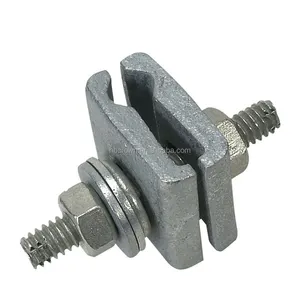 Pince de suspension en acier galvanisé en usine D pince de câble d'arrimage avec matériel de ligne de poteau