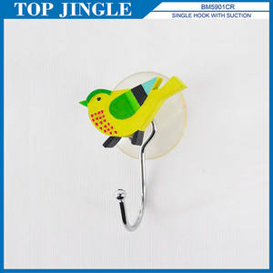 Crochet à ventouse unique en forme de fleur en fil métallique - Product Image 2