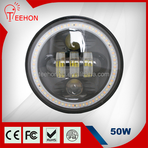 Teehon 2015 5.75 pulgadas 50 W 5000LM LED 6000 K del ojo del ángel <span class=keywords><strong>de</strong></span> <span class=keywords><strong>la</strong></span> motocicleta llevó <span class=keywords><strong>la</strong></span> linterna para Harley - Product Image 4