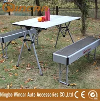 pieghevole di campeggio esterna tavolo e sedie in alluminio portatile tavolo pieghevole