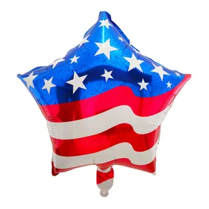 Хорошо продаются воздушные шары 4 июля под заказ Флаг Америки США воздушный шар из фольги майлар воздушный шар для украшения Дня независимости