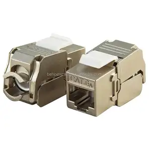 Porta de chaveiro rj45 cat6a ftp, jack de keystone feminino