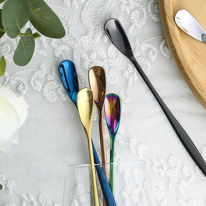 ช้อนคนค็อกเทลพาร์เฟ่ต์สแตนเลสช้อนผสมช้อนโลหะสีโรสโกลด์ขนาดเล็ก - Product Image 5