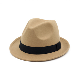 قبعة جاز كلاسيكية فيدورا رخيصة مع بخيل بري - Product Image 1