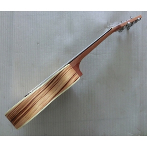 Instruments de musique personnalisés OEM 24 pouces, dos et côtés en bois massif en épicéa de zèbre et ukulele - Product Image 3