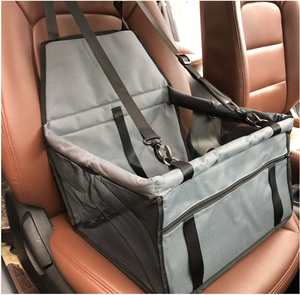 スカイボックス通気性オックスフォードプリント犬用ブースターカーシートキャリア持ち上げジッパートラベルバッグ安全リーシュ折りたたみベルト - Product Image 3