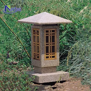 Lanterne en pierre chinoise japonaise classique moderne personnalisée Statue de Notre Dame Lourdes <span class=keywords><strong>fontaines</strong></span> en granit sculpté usage extérieur vente en gros - Product Image 3