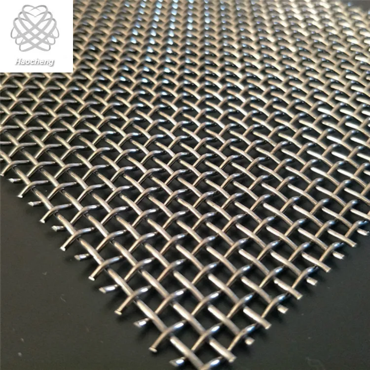 316 316L Wire Mesh Netting Crimped Stainless Steel 304 4 6 8 12 Mesh Screen Woven SGS Mesh for Screen Printing Wire Cloth CN HEB