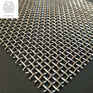 316 316L Wire Mesh Netting Crimped Stainless Steel 304 4 6 8 12 Mesh Screen Woven SGS Mesh For Screen Printing Wire Cloth CN HEB