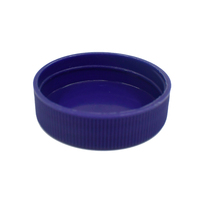 Capuchons de bouteille en plastique à vis, boucles côtelées, 38mm, 38/400 pièces, avec revêtement en mousse