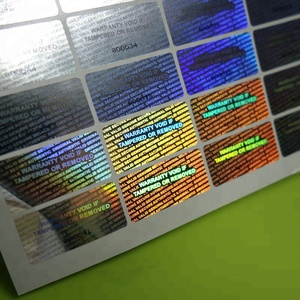 Tùy Chỉnh Cầu Vồng Màu Sắc Bảo Hành An Ninh 3D Laser Hologram Nhãn Dán Với Tamper Evident VOID - Product Image 2