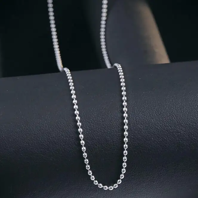 Edler Schmuck 100% 925 Sterling Silber M die Perlenkette Kostenloser Versand