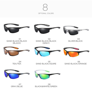 Lunettes de soleil de sport pour homme Dubery D185, demi-monture, design italien, marque TAC, UV400 - Product Image 3