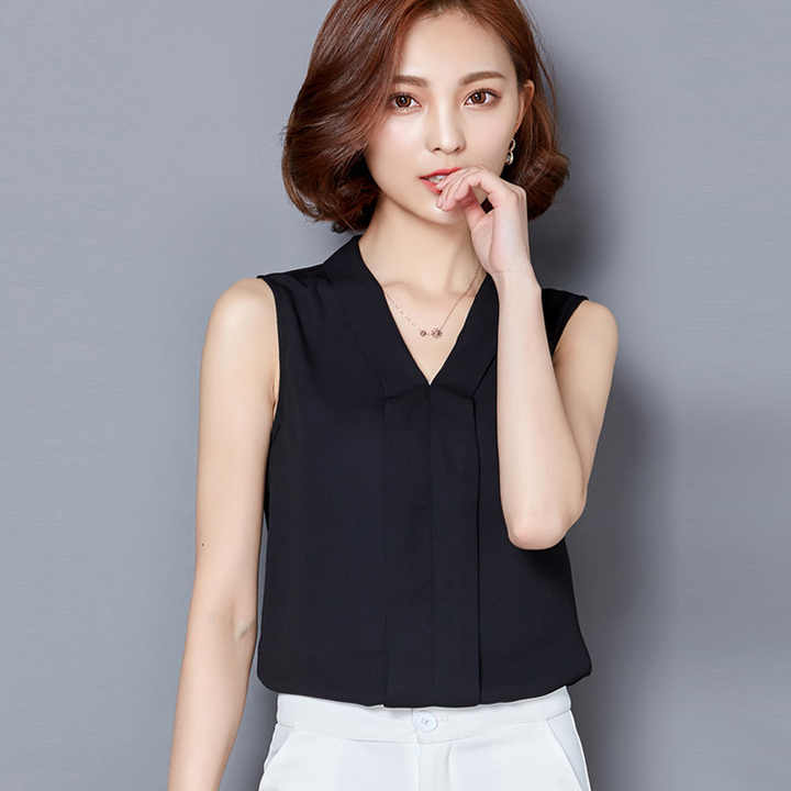 korean sleeveless top