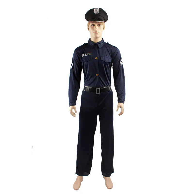 Factory Direct Sale Party Police Policemen Cosplay Costumes For Men and Boys