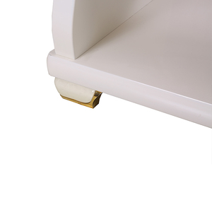 طاولة ذات إطار خشبي mdf طويلة للبيع بالجملة طاولة ذات إطار معدني باللون الأبيض ذات تصميم رخيص مزودة بأدراج للتخزين