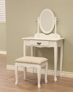 <strong>Brown</strong> Wood Craft Wall Vanity Mirror Plywood <strong>Dressing</strong> <strong>Table</strong> - Product Image 3