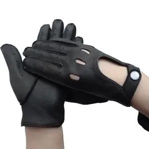 Voyager En Plein Air Sport Couture Peau de Daim <span class=keywords><strong>Gants</strong></span> de Conduite En Cuir <span class=keywords><strong>Moto</strong></span> Noir <span class=keywords><strong>Hiver</strong></span> Femmes Accessoires De Mode <span class=keywords><strong>Gants</strong></span> - Product Image 1